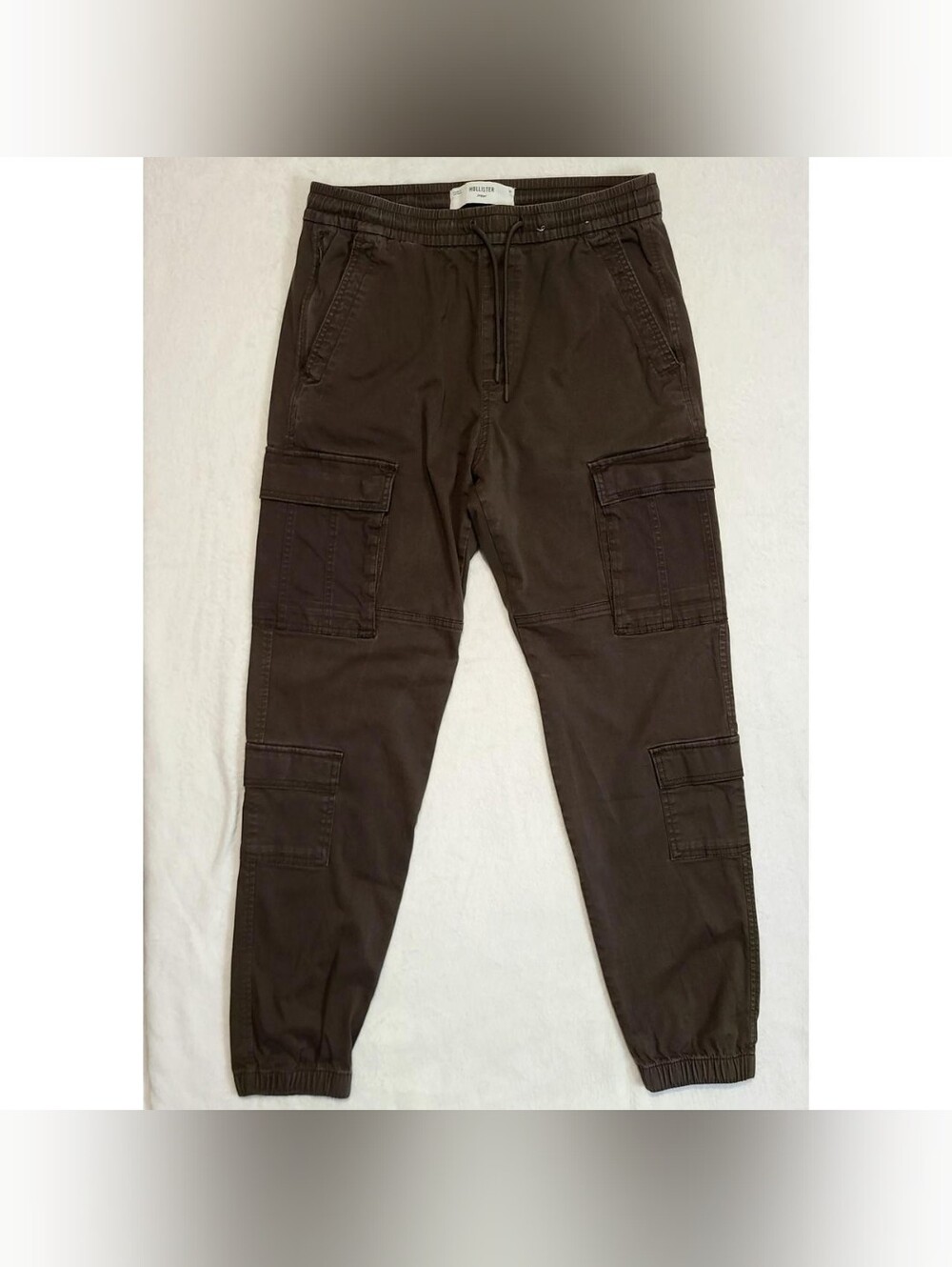 Brown Hollister Men's Cargo Joggers